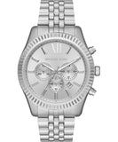 Michael Kors Lexington Chronograph Silver Dial Silver Steel Strap Watch For Men - MK8789 Buy Now By Michael Kors