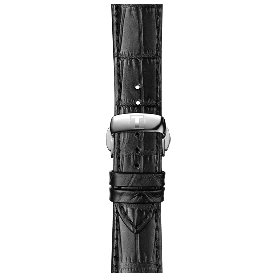 Tissot T Classic Chemin Des Tourelles Chronograph Black Dial Black Leather Strap Watch For Men - T099.427.16.058.00 Buy Now By Tissot