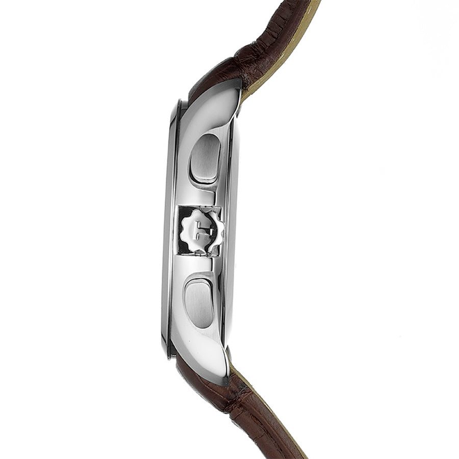 Tissot Couturier Chronograph White Dial Brown Leather Strap Watch For Men - T035.617.16.031.00 Buy Now By Tissot