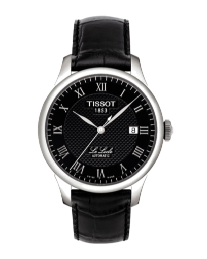 Tissot T Classic Le Locle Automatic Black Dial Black Leather Strap Watch For Men - T41.1.423.53 Buy Now By Tissot