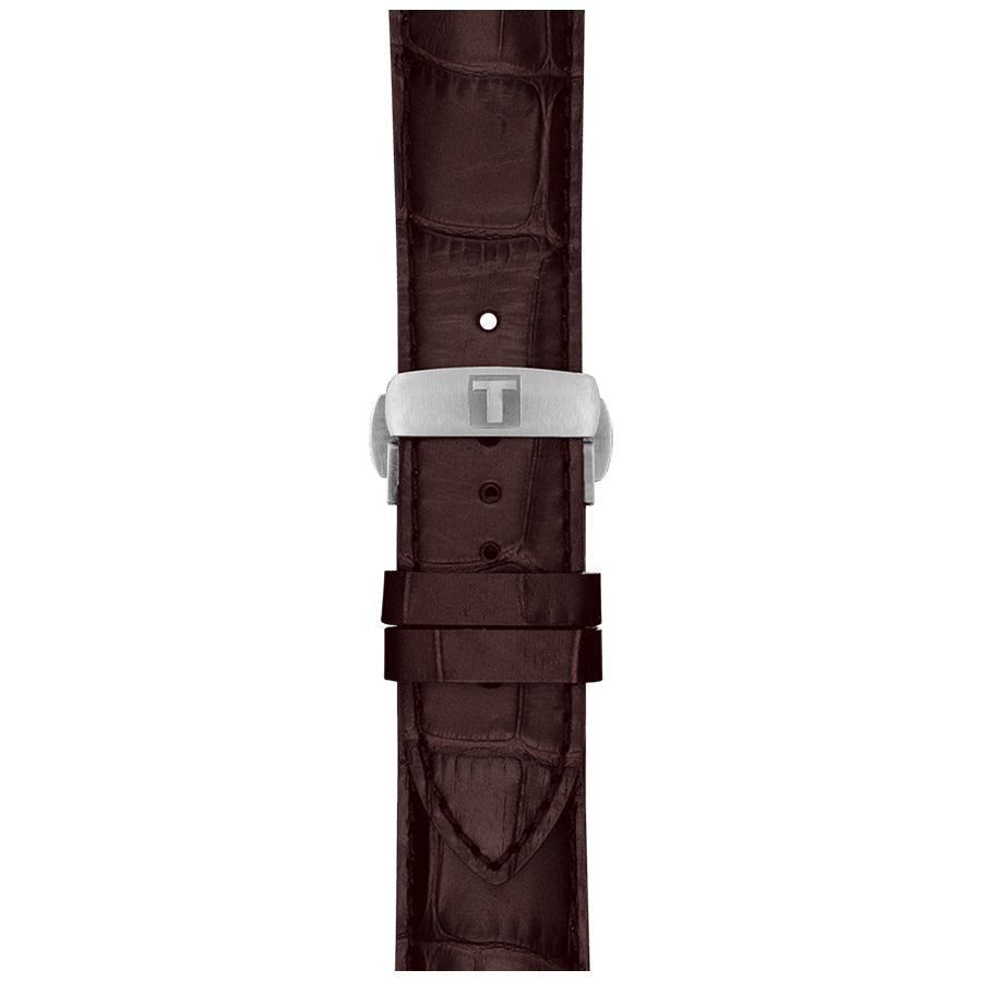 Tissot Luxury Powermatic 80 Silver Dial Brown Leather Strap Watch For Men - T086.407.16.031.00 Buy Now By Tissot