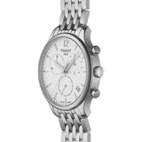 Tissot T Classic Tradition Chronograph White Dial Silver Steel Strap Watch For Men - T063.617.11.037.00 Buy Now By Tissot