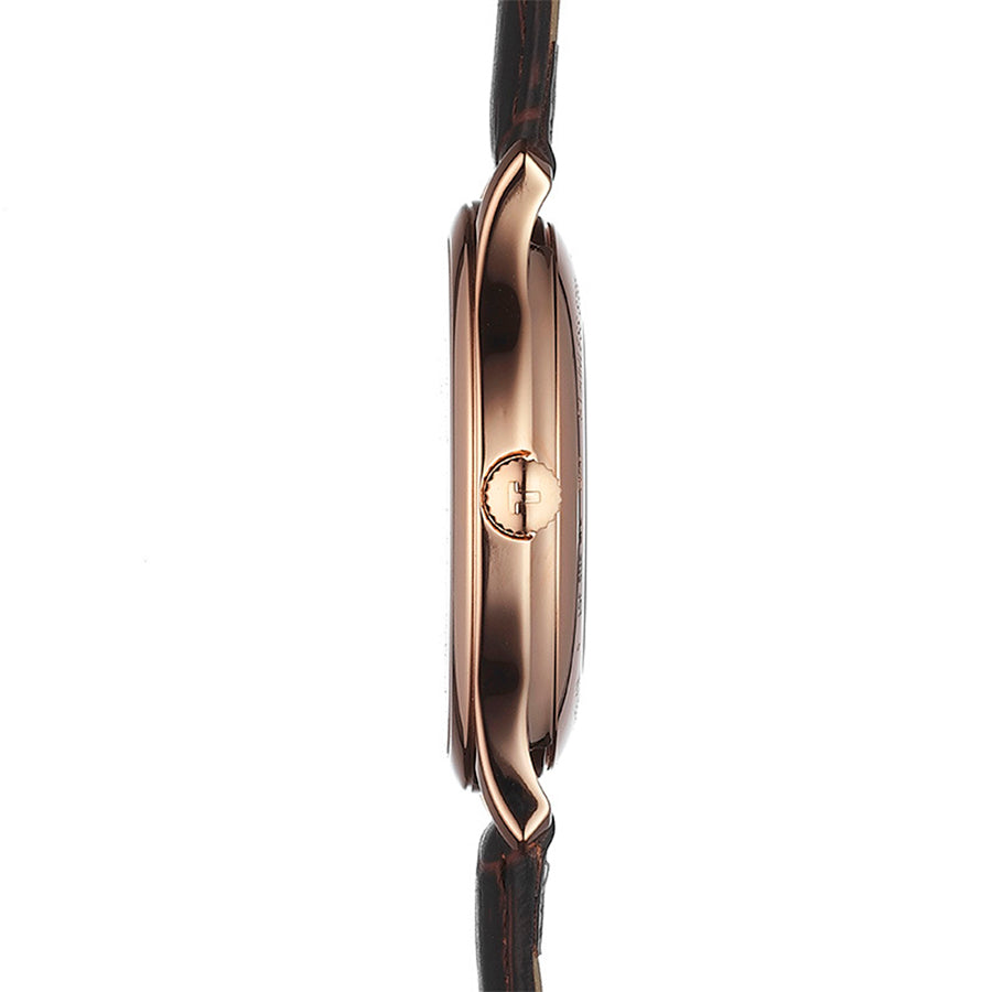 Tissot Tradition Powermatic 80 Open Heart Silver Dial Brown Leather Strap Watch For Men - T063.907.36.038.00 Buy Now By Tissot