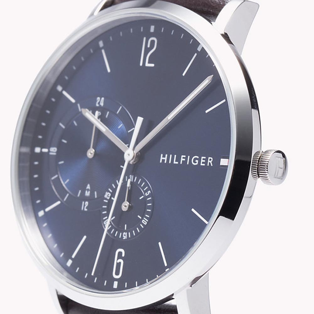 Tommy Hilfiger Cooper Blue Dial Brown Leather Strap Watch for Men - 1791508 Buy Now By Tommy Hilfiger