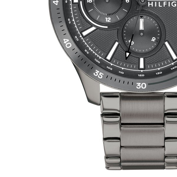 Tommy Hilfiger Bank Grey Dial Grey Steel Strap Watch for Men - 1791719 Buy Now By Tommy Hilfiger