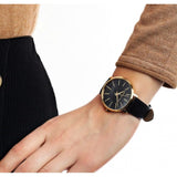 Michael Kors Pyper Black Dial Black Leather Strap Watch For Women - MK2747 Buy Now By Michael Kors