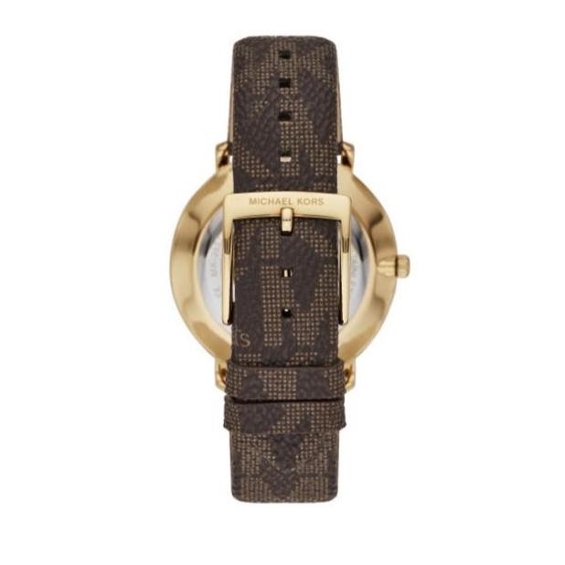 Michael Kors Pyper Quartz Silver Dial Brown Leather Strap Watch For Women - MK2857 Buy Now By Michael Kors