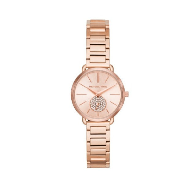 Michael Kors Portia Analog Quartz Rose Gold Dial Rose Gold Steel Strap Watch For Women - MK3839 Buy Now By Michael Kors