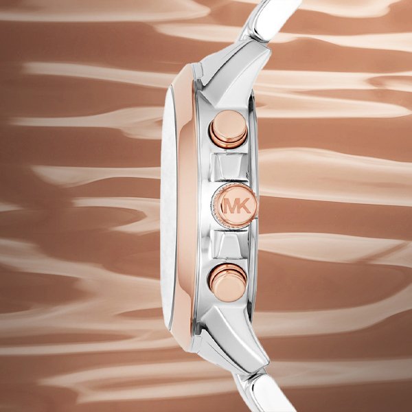 Michael Kors Bradshaw Chronograph Blue Dial Two Tone Steel Strap Watch For Women - MK6389 Buy Now By Michael Kors