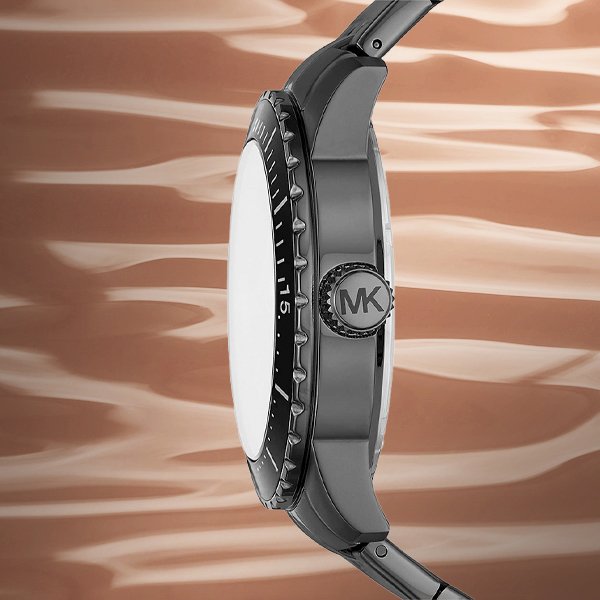 Michael Kors Cunningham Chronograph Black Dial Black Steel Strap Watch For Men - MK7157 Buy Now By Michael Kors