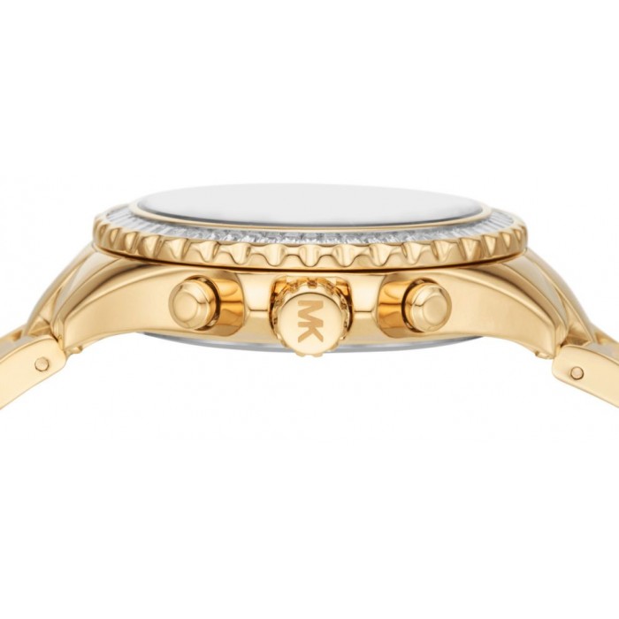 Michael Kors Everest Chronograph White Dial Gold Steel Strap Watch For Women - MK7212 Buy Now By Michael Kors