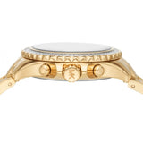 Michael Kors Everest Chronograph White Dial Gold Steel Strap Watch For Women - MK7212 Buy Now By Michael Kors
