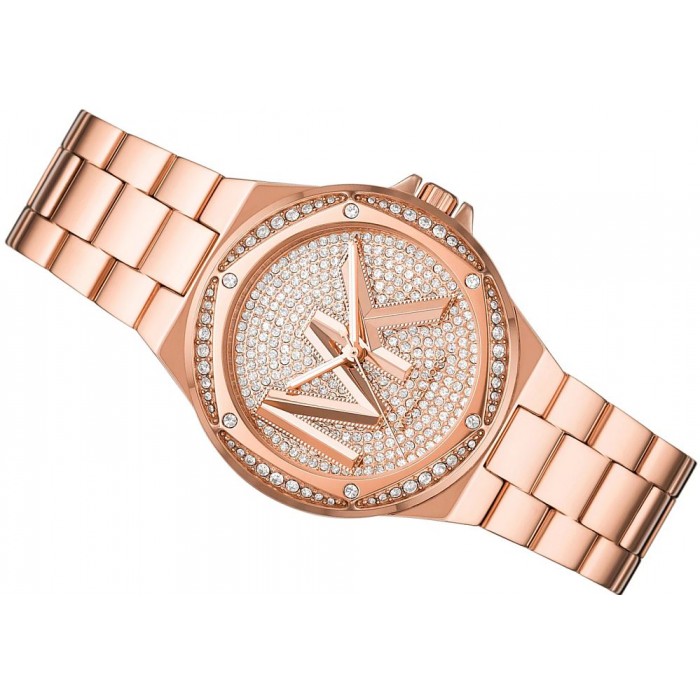 Michael Kors Lennox Three Hand Rose Gold Dial Rose Gold Steel Strap Watch For Women - MK7230 Buy Now By Michael Kors