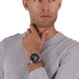 Michael Kors Layton Chronograph Black Dial Two Tone Steel Strap Watch For Men - MK8913 Buy Now By Michael Kors