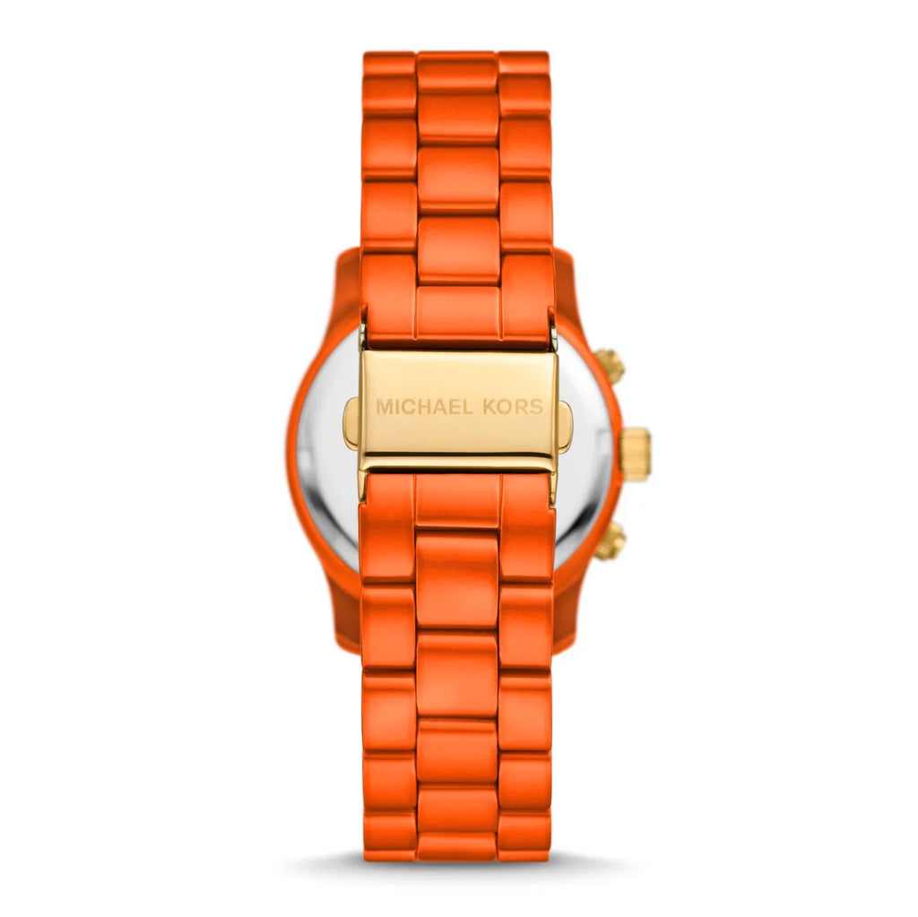 Michael Kors Runway Chronograph Limited Edition Orange Dial Orange Steel Strap Watch for - MK7477LE Buy Now By Michael Kors