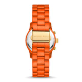 Michael Kors Runway Chronograph Limited Edition Orange Dial Orange Steel Strap Watch for - MK7477LE Buy Now By Michael Kors