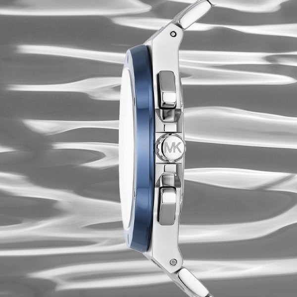 Michael Kors Lennox Chronograph Blue Dial Silver Steel Strap Watch For Men - MK8938 Buy Now By Michael Kors