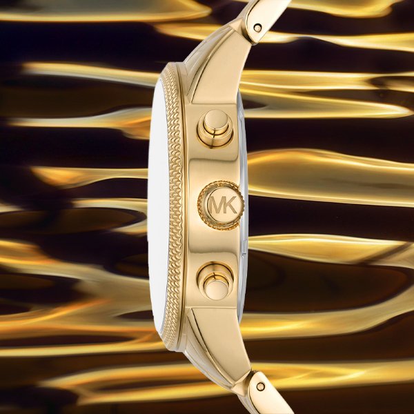 Michael Kors Hutton Chronograph Gold Dial Gold Steel Strap Watch For Men - MK8953 Buy Now By Michael Kors