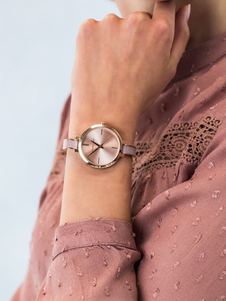 Michael Kors Jaryn Analog Gold Dial Pink Steel Strap Watch For Women - MK4343 Buy Now By Michael Kors