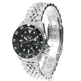 Seiko 5 Sports SKX GMT Automatic Green Dial Silver Steel Strap Watch For Men - SSK035K1 Buy Now By Seiko
