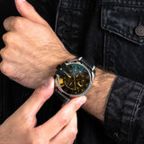 Diesel Mega Chief Chronograph Black Dial Grey Nylon Strap Watch For Men - DZ4523 Buy Now By Diesel