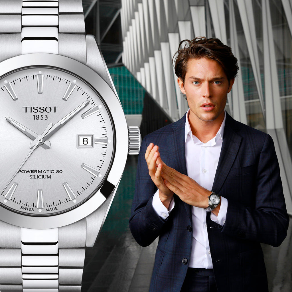 Tissot Gentleman Silver Dial Silver Steel Strap Watch For Men - T127.410.11.031.00 Buy Now By Tissot