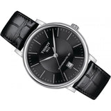 Tissot Carson Premium Powermatic 80 Black Dial Black Leather Strap Watch For Men - T122.407.16.051.00 Buy Now By Tissot