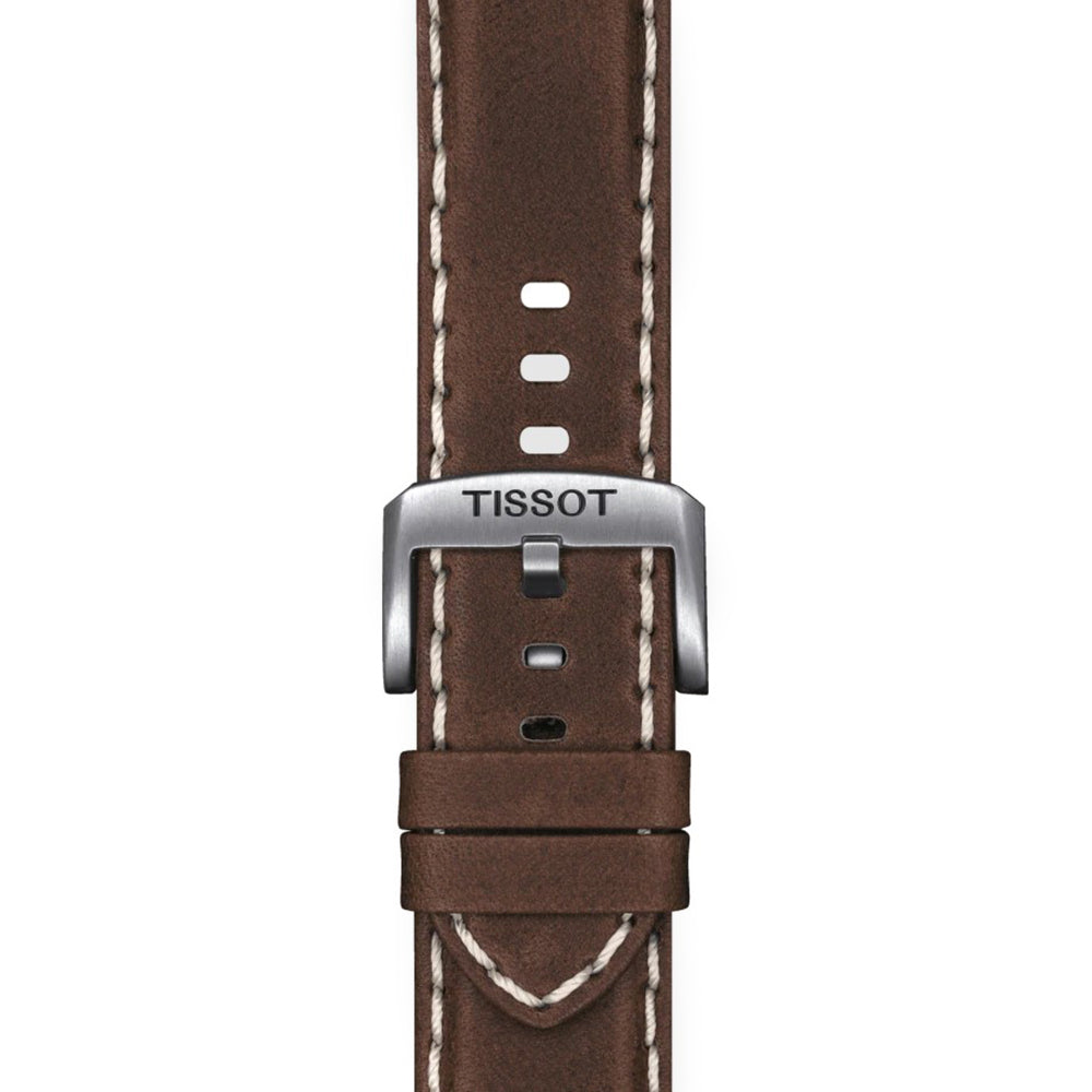 Tissot Supersport Chrono Black Dial Brown Leather Strap Watch for Men - T125.617.16.051.01 Buy Now By Tissot