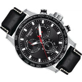 Tissot Supersport Chrono Black Dial Black Leather Strap Watch for Men - T125.617.16.051.00 Buy Now By Tissot