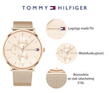 Tommy Hilfiger Jenna Quartz Rose Gold Dial Rose Gold Mesh Bracelet Watch For Women - 1781944 Buy Now By Tommy Hilfiger