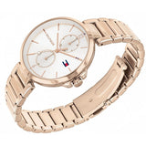 Tommy Hilfiger Angela Quartz White Dial Rose Gold Steel Strap Watch for Women - 1782124 Buy Now By Tommy Hilfiger