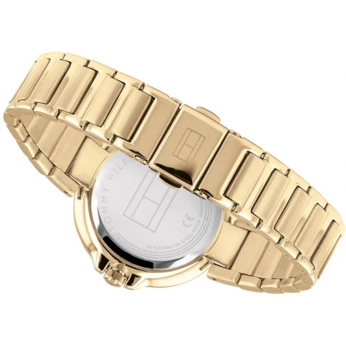 Tommy Hilfiger Angela White Dial Gold Steel Strap Watch for Women - 1782128 Buy Now By Tommy Hilfiger