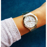 Tommy Hilfiger Eve Chronograph Quartz White Dial Gold Steel Strap Watch For Women - 1782278 Buy Now By Tommy Hilfiger