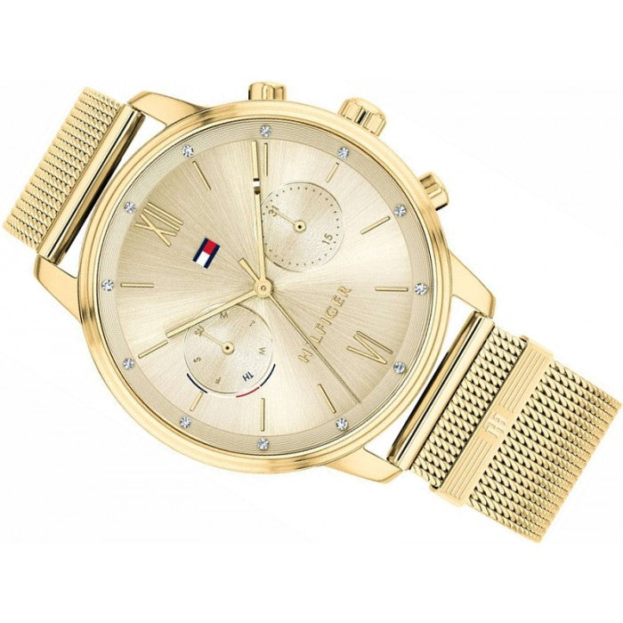 Tommy Hilfiger Blake Quartz Gold Dial Gold Mesh Bracelet Watch for Women - 1782302 Buy Now By Tommy Hilfiger