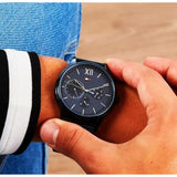 Tommy Hilfiger Damon Quartz Blue Dial Blue Mesh Bracelet Watch for Men - 1791421 Buy Now By Tommy Hilfiger