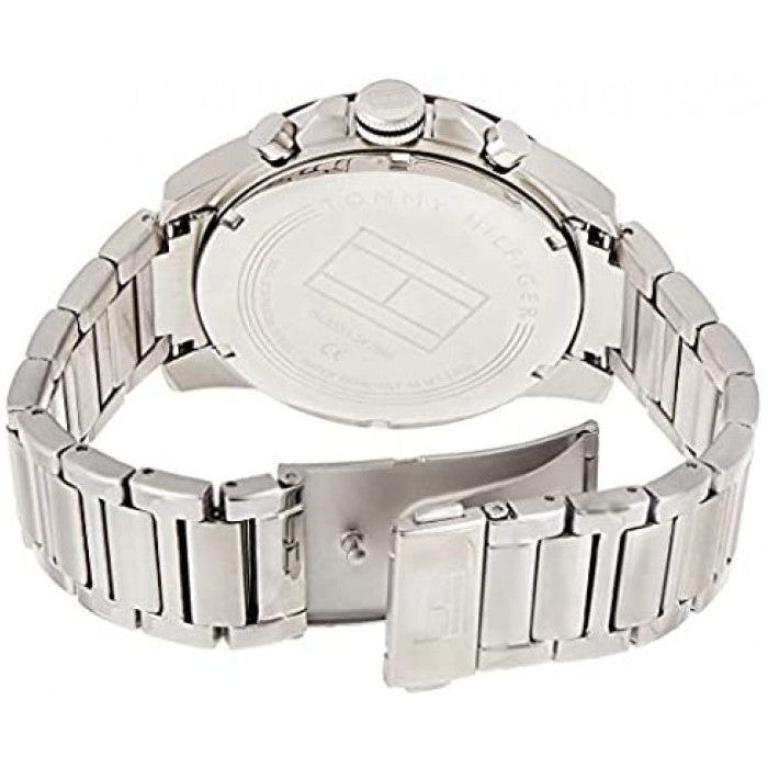 Tommy Hilfiger Decker Quartz Black Dial Silver Steel Strap Watch for Men - 1791472 Buy Now By Tommy Hilfiger