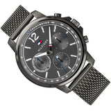 Tommy Hilfiger London Chronograph Grey Dial Grey Mesh Bracelet Watch for Men - 1791530 Buy Now By Tommy Hilfiger