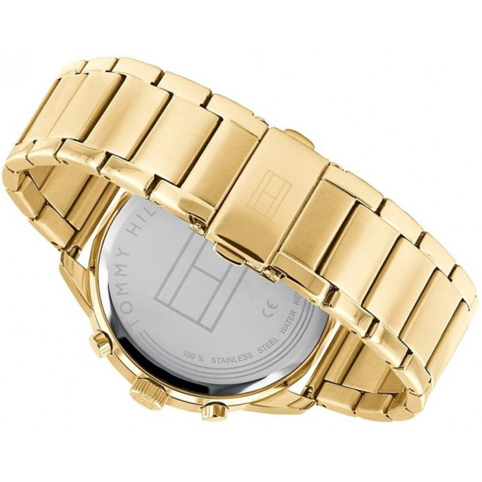 Tommy Hilfiger Iconic Quartz White Dial Gold Steel Strap Watch for Men - 1791538 Buy Now By Tommy Hilfiger