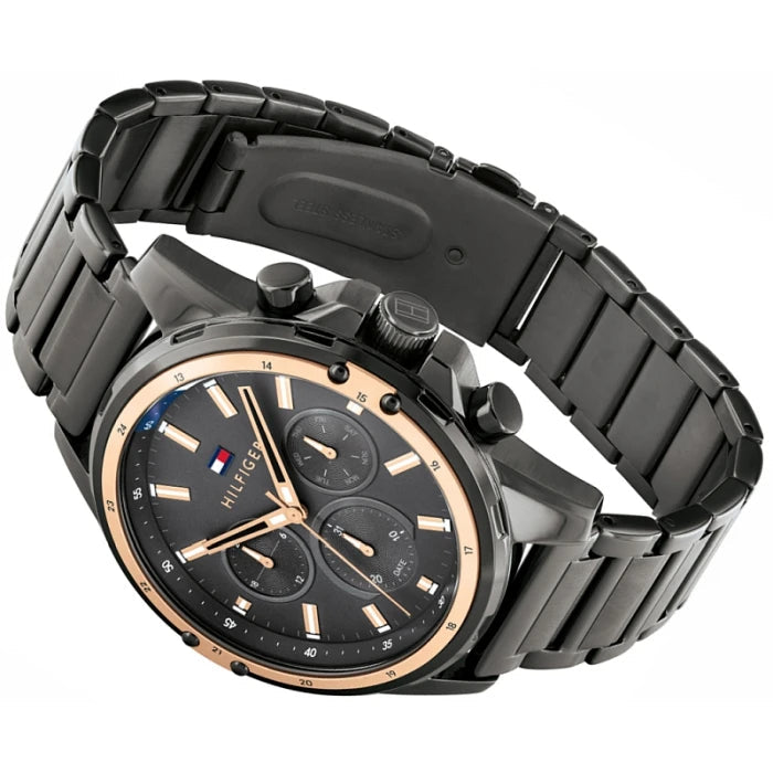 Tommy Hilfiger Mason Grey Dial Grey Steel Strap Watch for Men - 1791790 Buy Now By Tommy Hilfiger