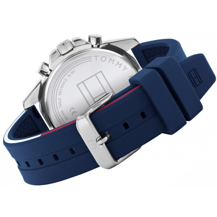 Tommy Hilfiger Mason Blue Dial Blue Rubber Strap Watch for Men - 1791791 Buy Now By Tommy Hilfiger