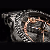 Versace Viamond Quartz Black Dial Grey Steel Strap Watch For Men - VEPO00520 Buy Now By Versace