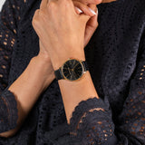 Michael Kors Pyper Black Dial Black Leather Strap Watch For Women - MK2747 Buy Now By Michael Kors