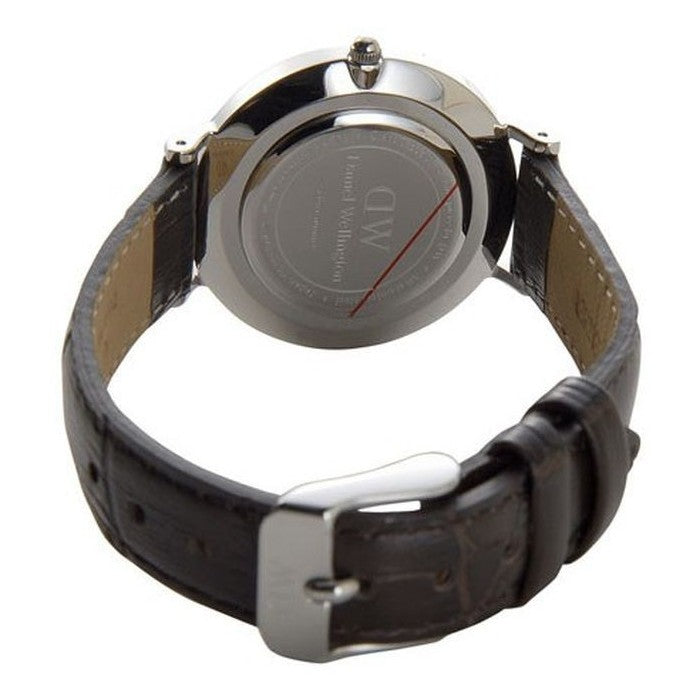 Daniel Wellington Classic Petite York Black Dial Brown Leather Strap Watch For Women - DW00100182 Buy Now By Daniel Wellington