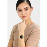 Michael Kors Portia Black Dial Gold Steel Strap Watch for Women - MK3788 Buy Now By Michael Kors