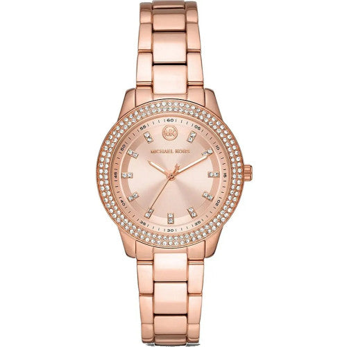 Michael Kors Tibby Pave Rose Gold Dial Rose Gold Steel Strap Watch for Women - MK1058 Buy Now By Michael Kors