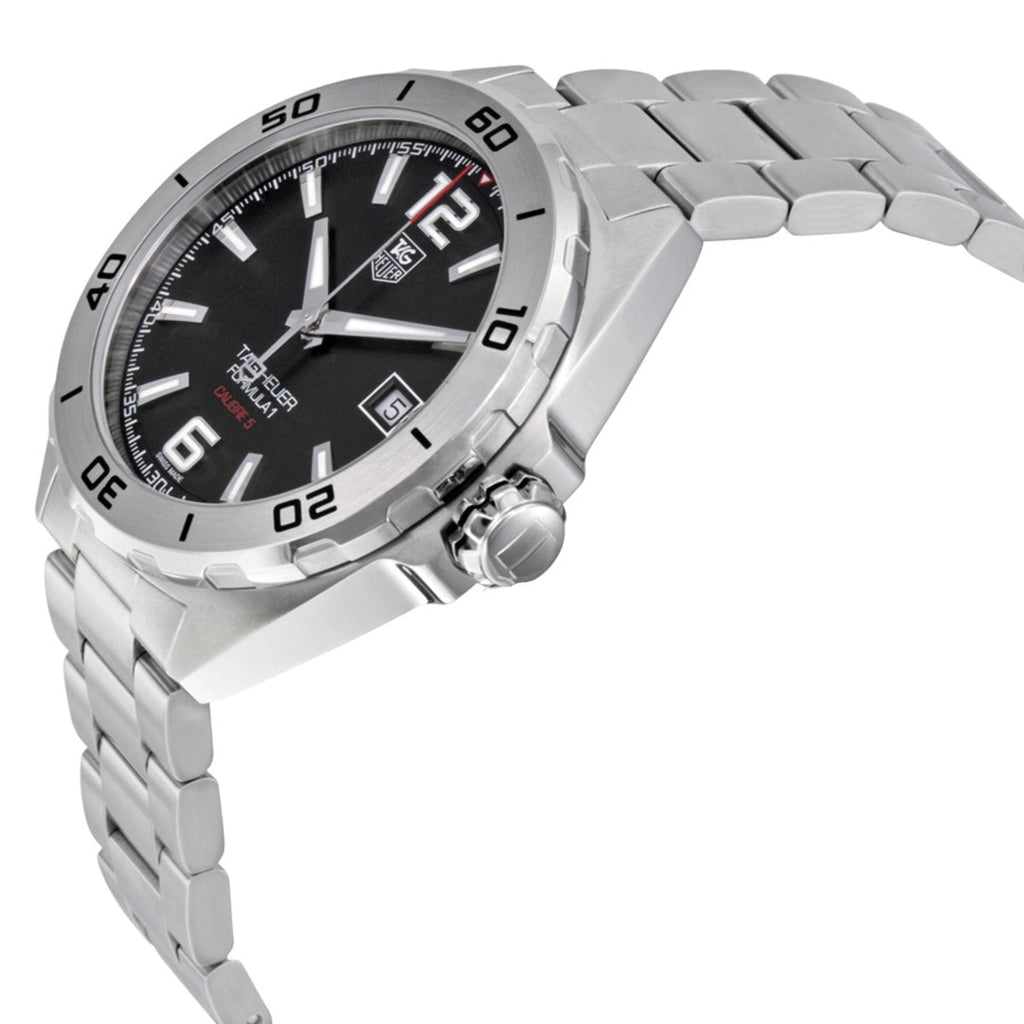 Tag Heuer Formula 1 Automatic Black Dial Silver Steel Strap Watch for Men - WAZ2113.BA0875 Buy Now By Tag Heuer