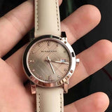 Burberry The City Diamonds Beige Dial Beige Leather Strap Watch for Women - BU9131 Buy Now By Burberry