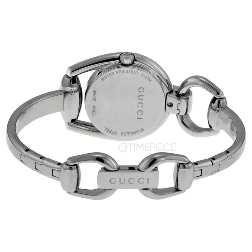 Gucci Horsebit Quartz Red Dial Silver Steel Strap Watch For Women - YA139502 Buy Now By Gucci