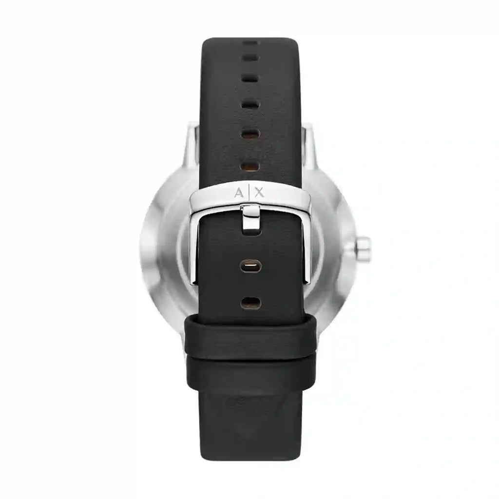 Armani Exchange Cayde Chronograph Black Dial Black Leather Strap Watch for Men - AX2745 Buy Now By Armani Exchange