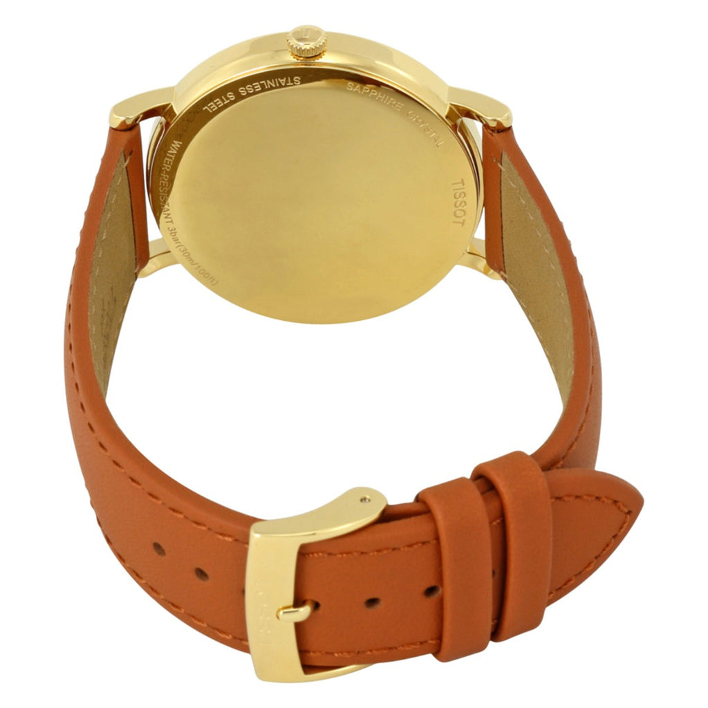 Tissot T Classic Everytime White Dial Brown Leather Strap Watch For Men - T109.410.36.031.00 Buy Now By Tissot